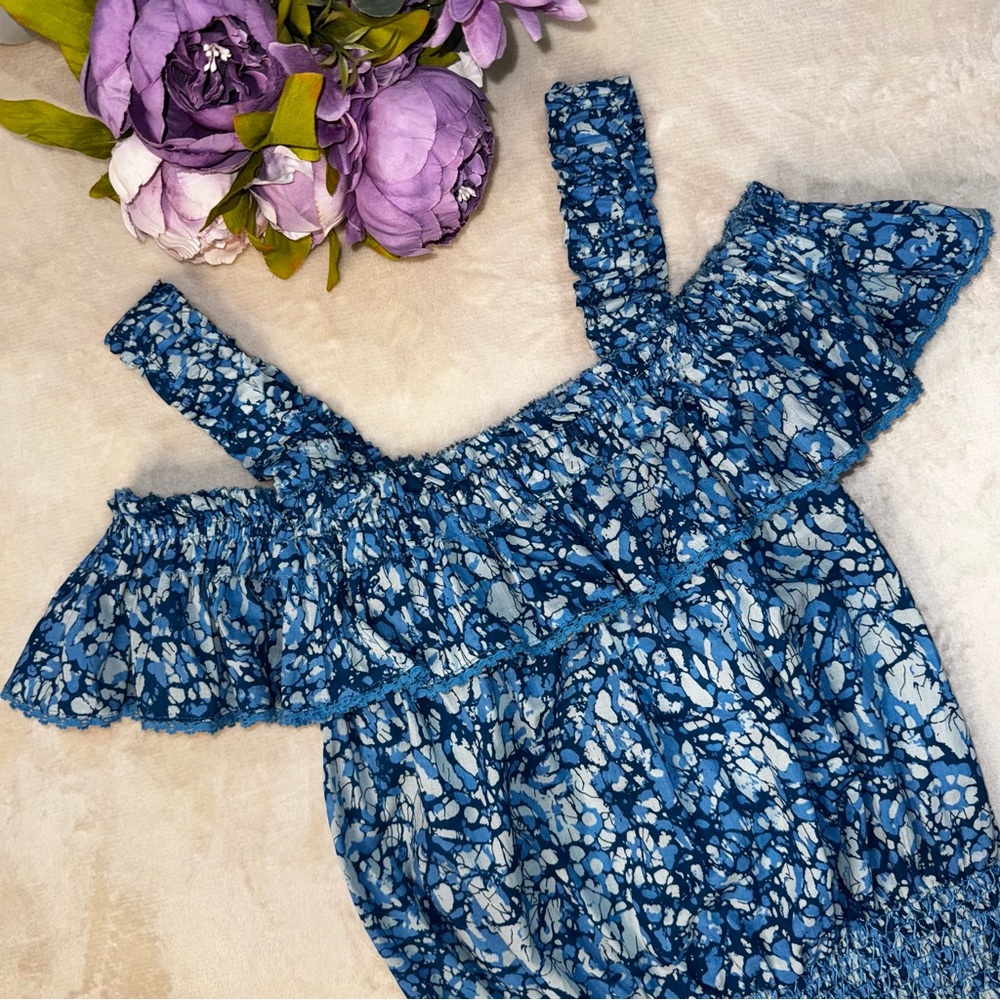FINAL PRICE!!  NWT House of Harlow Blue Off the Shoulder Blouse